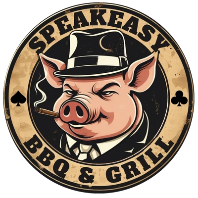 Speakeasy BBQ & Grill logo designed by Greg Tyndall